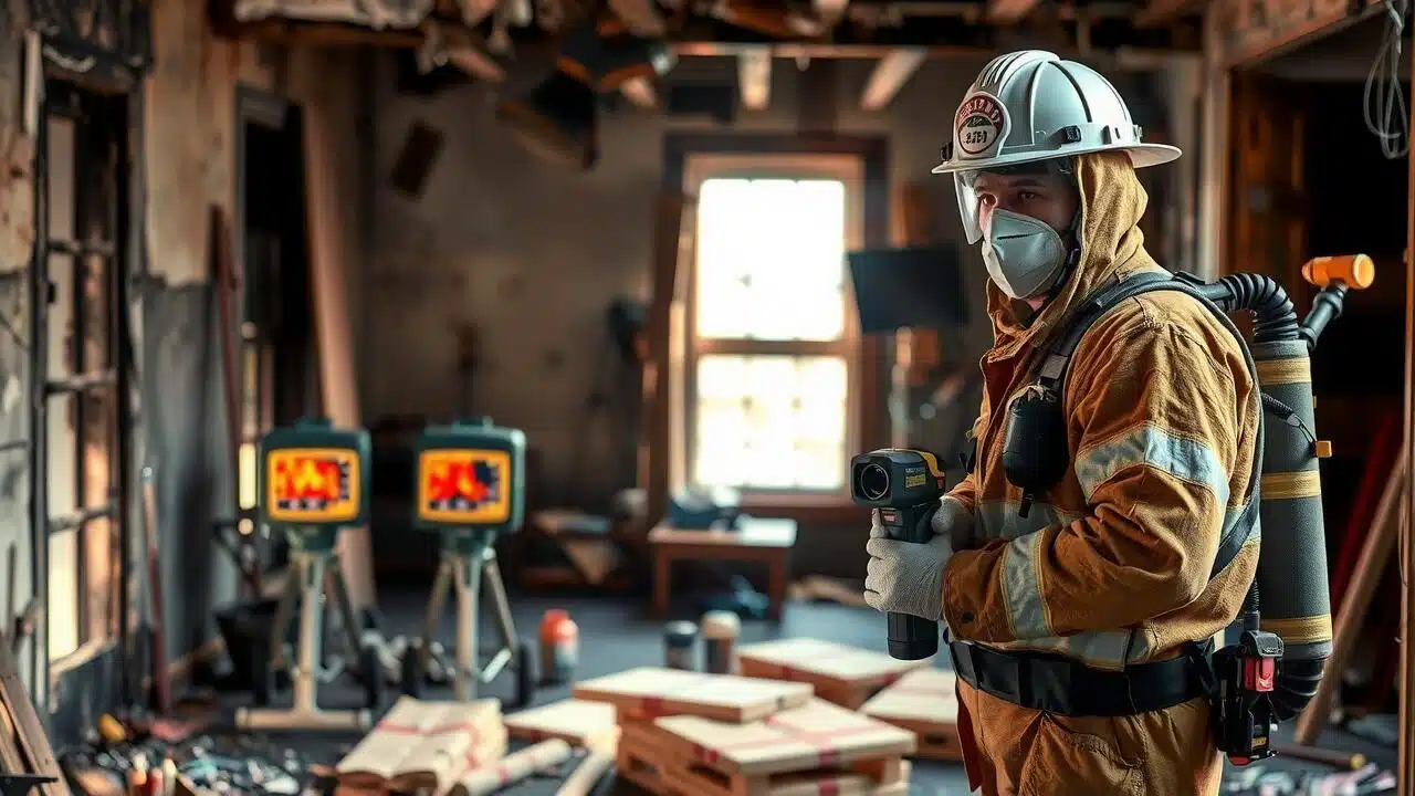 Fire damage restoration service