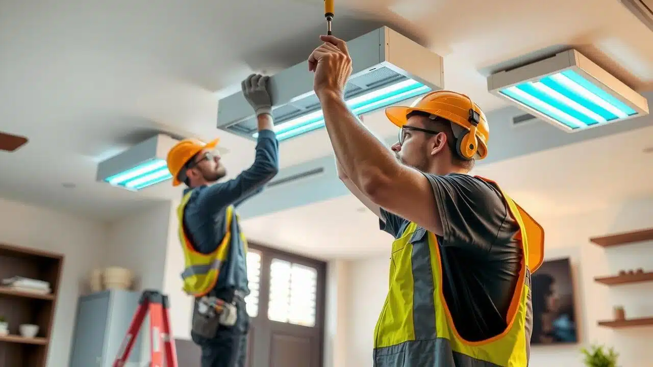 Where should an UV light be installed?